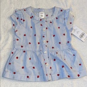 Carters 12M button down shirt